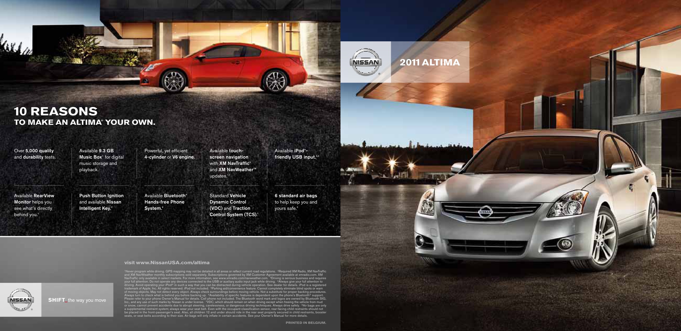 2011 Nissan Altima Brochure Page 13